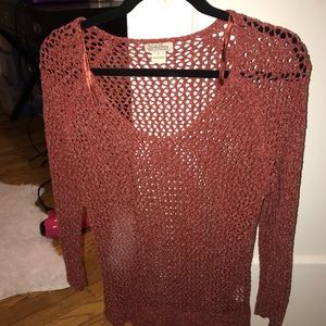 Brick red sweater